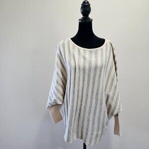 Kerisma sweater in size small with ribbed sleeves bat like wings